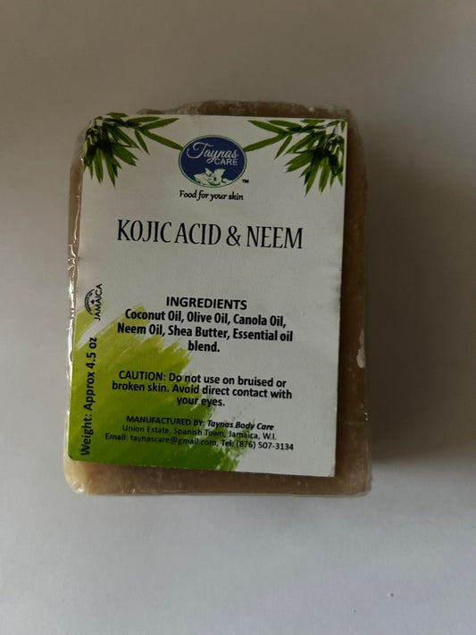 Kojic acid and neem soap bar