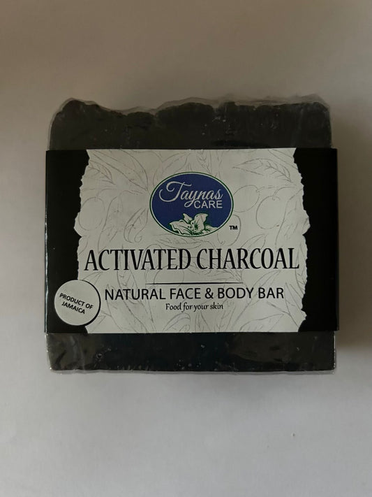 Activated charcoal face and body bar